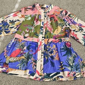 John Mark Multicolor Floral Blouse